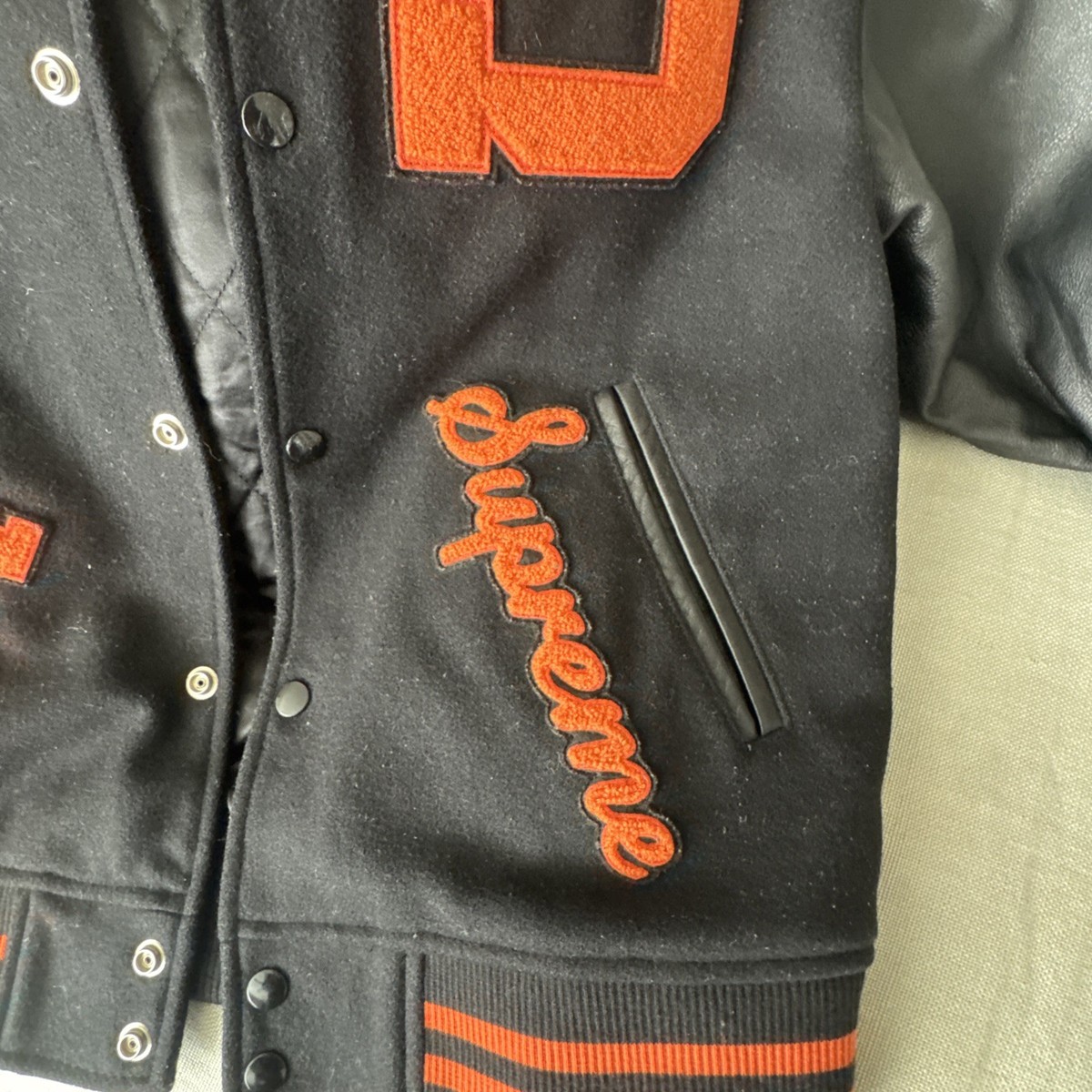 Supreme Team Varsity Jacket Black, Size (M )Academic CPT honors | eBay