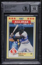 BAS 1987 Southern League All-Stars Ron Gant #13 BGS Authentic Auto 3c7