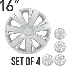 Scitoo Premium 16 Inch Hubcaps Set Of 4 Wheel Rim Cover Style Easy Snap On