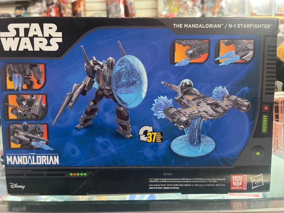 TRANSFORMERS Collaborative Star Wars The Mandalorian N-1 Starfighter HASBRO - Image 2 of 2