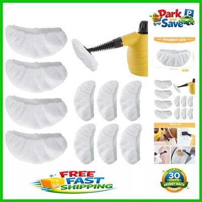 Multi-Surface Steam Cleaner Accessories - 10 PCS Eco-Friendly Microfiber Pads