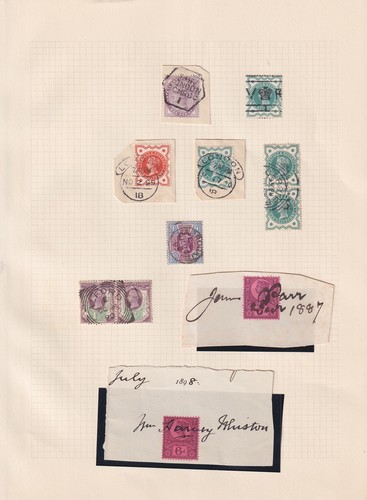 GB. QV. Interesting Postmark Study on three pages. - Bild 4 von 4