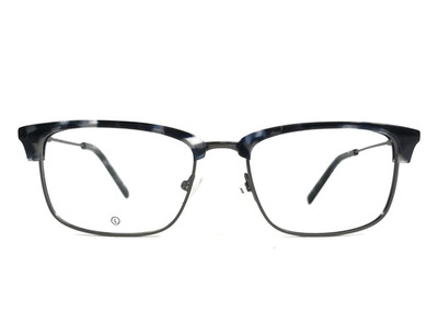 Marchon NYC Eyeglasses Frames M-2028 460 Black Gray Rectangle Full Rim 54-18-140
