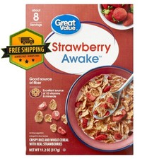 Great Value Strawberry Awake Breakfast Cereal...
