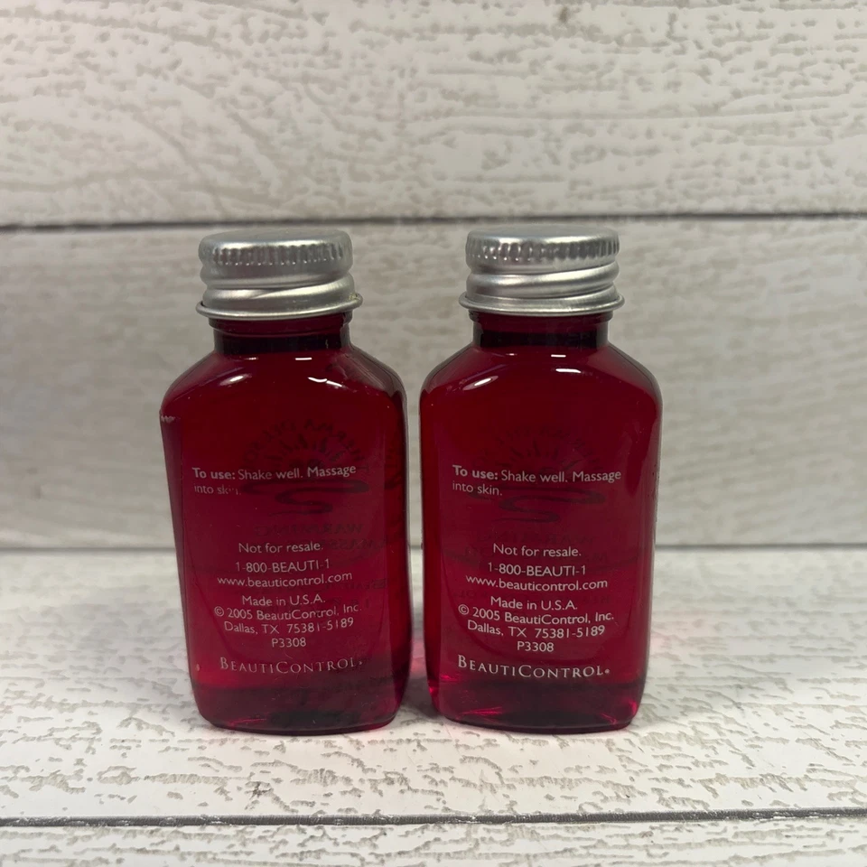 2- BeautiControl Therma Del Sol Warming Massage Oil 1 Oz Travel Size Old Stock - Image 2 of 2
