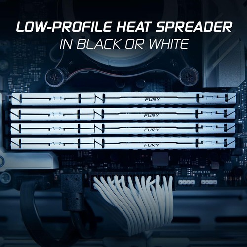 Kingston FURY Beast White DDR5 32GB (2x16GB) 6400MT/s CL32 DIMM Desktop Gaming M - 第 4/9 張圖片