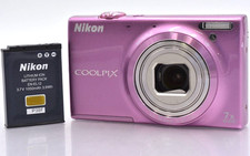 Nikon COOLPIX S6100 Pink 7x Wide Optical Zoom ED VR Japan