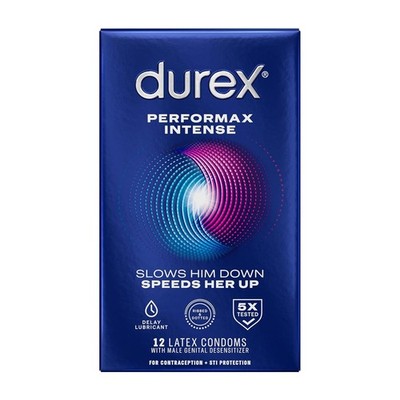 Ultra Fine Ribbed Dotted Durex Condoms with Delayed Lubricant Texture and