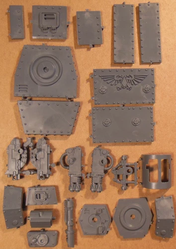Baneblade Hellhammer - Side Sponson Flamers Turret Lascannon - 40k Bitz Bits #M