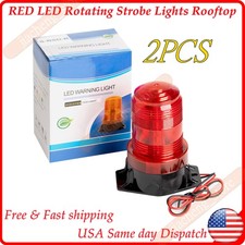 2pcs New Red 30led Rotating Strobe Light Rooftop Flash Beacon Emergency Warning 2pcs New Red 30led Rotating Strobe Light Rooftop Flash Beacon Emergency Warning