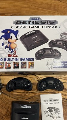 SEGA Genesis Classic Console FB8200R-80 w/ Box 2 Controllers 80 Games
