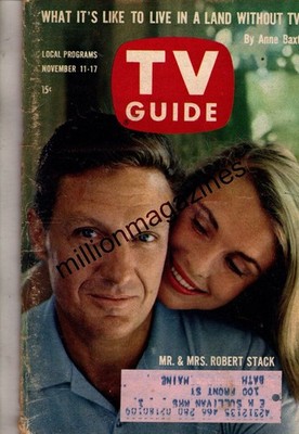 1961 TV Guide November 11 - Robert Stack; Anne Baxter; Carla Most; Van Gogh