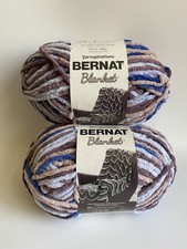 2 Skeins Yarnspirations XLarge 10.5 Oz Bernat Blanket 10884 Dappled Shadows Yarn