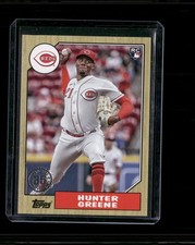 2022 Topps Update 1987 Baseball 35th Anniversary #87TBU-2 Hunter Greene Reds RC