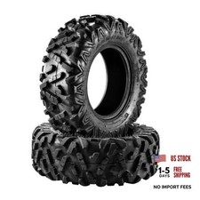 ATV UTV All-Terrain Tires 6PR - Go Kart Mini Bike Tire - 25x8-12 - Z-199-1 2pc