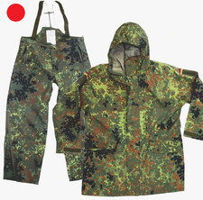 BUNDESWEHR REGENANZUG JACKE HOSE N&Auml;SSESCHUTZ BW FLECKTARN ANGELN JAGEN