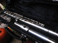 Clean/Fully Adjustd Yamaha 221 Silver Plated Flute Twin to 200AD Advantage Japan