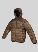 iXtreme Explorer Boys Puffer Jacket Brown Hooded Size 18 Read Description Flaws