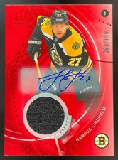 2025-26 Upper Deck SP Game Used Red Auto Jersey #156 Hampus Lindholm /149