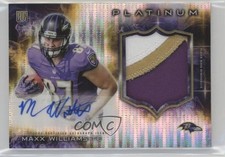 2015 Topps Platinum Rookie Pulsar Refractor 31/50 Maxx Williams Patch Auto 0b2