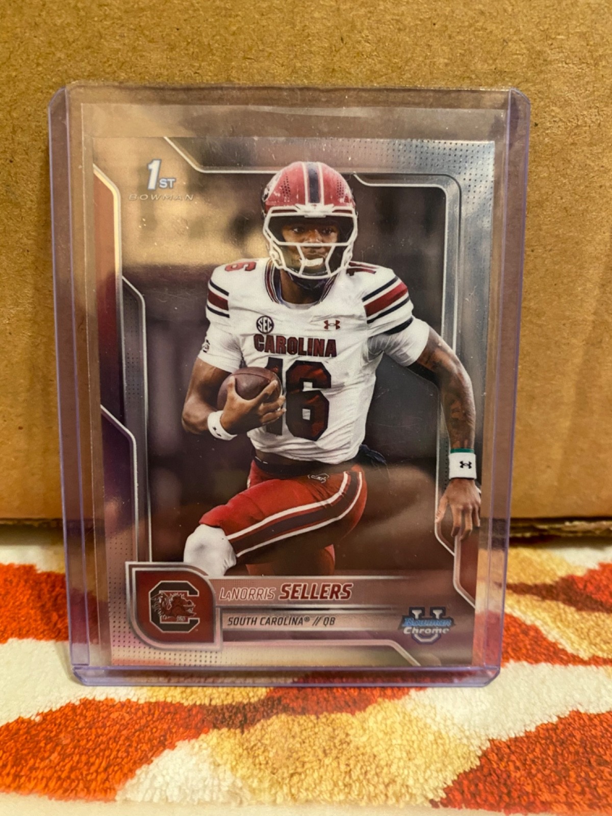 2025 Bowman U Chrome LaNorris Sellers 1st Bowman South Carolina Gamecocks