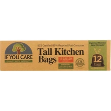 If You Care Tall Kitchen Bags With Drawstring 12 Bags