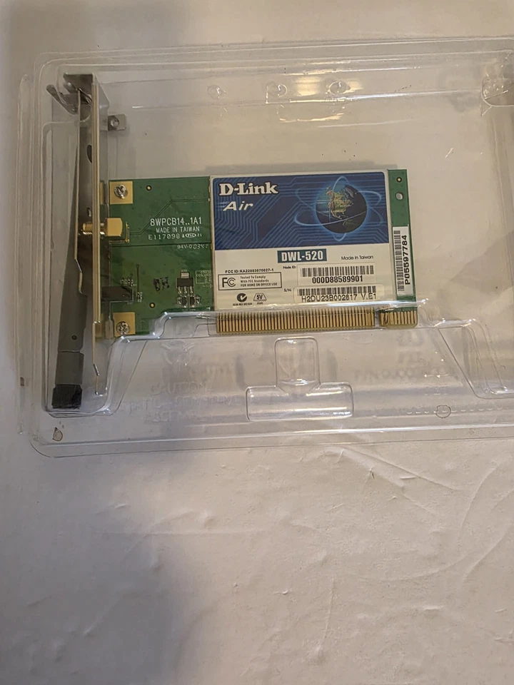D-Link DWL-520 Air PCI Wireless Network Adapter Card 802.11b 11Mbps - Image 3 of 4