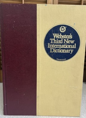 Webster's Thrid New International Dictionary 1993 Unabridged Large Hardcover