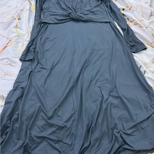 Elegant Blue Long Sleeve Dress