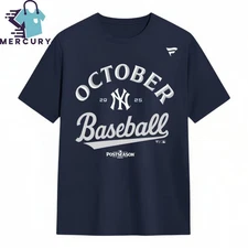 Yankees October Baseball 2025 T-Shirt