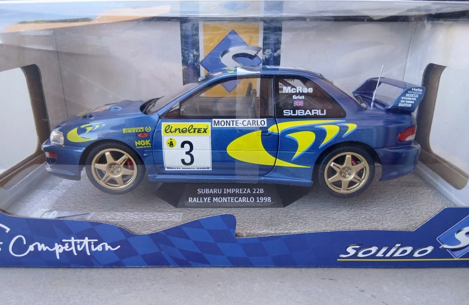 Subaru Impreza WRC Montecarlo '98 C. McRae 1/18 Solido Ultra Rare! - Immagine 2 di 4
