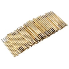 100 PCS P75B1 Pogo Pin Connector 3A Gold Test Kit 1.02 mm Spring Thimble