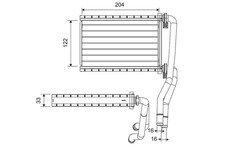 Wärmetauscher Innenraumheizung VALEO 811535 für FIAT SEDICI Aluminium 16V 4x4 EY