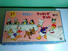 Vintage 1960s Masudaya Disney Tin Toy Kitchen Playset Mickey Mouse Donald Duck