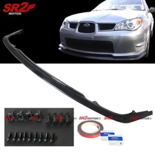 For 2006-2007 Subaru Impreza WRX STi S204 PU Front Body Bumper Lip Kit Spoiler