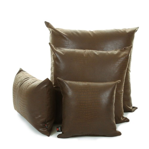 New Animal Alligator Skin Pattern Soft Suede Leatherette Cushion Cover & Filling - Picture 9 of 17