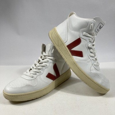 Veja Damen Sneaker V-15 High-Top Extra-White Natural Gr. 41 US10 UK8 Top Zustand
