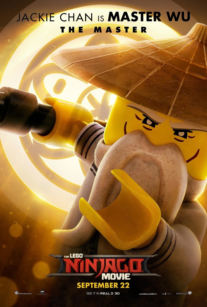 The Lego Ninjago Movie poster - 11 x 17 inches - Master Wu - The