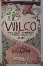Wilco Fillmore Poster 2004 San Jose Oakland