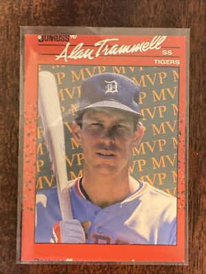 Alan Trammell 1990 Donruss #bc-26 (Error Miss Cut)