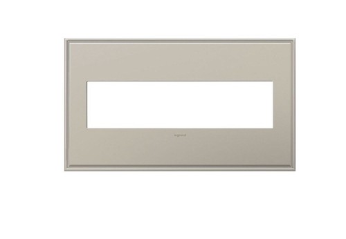 New Legrand Adorne 4 Gang Light Switch Outlet Wall Plate Antique Nickel AWC4GAN4 - 第 1/1 張圖片