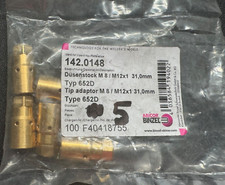 5 NEW ABICOR BINZEL 142.0148 TIP ADAPTORS
