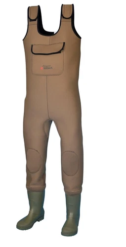 WADER NEOPRENE SHAKESPEARE SIGMA CHEST 4MM BOOT PVC FISHING CARPFISHING SEA