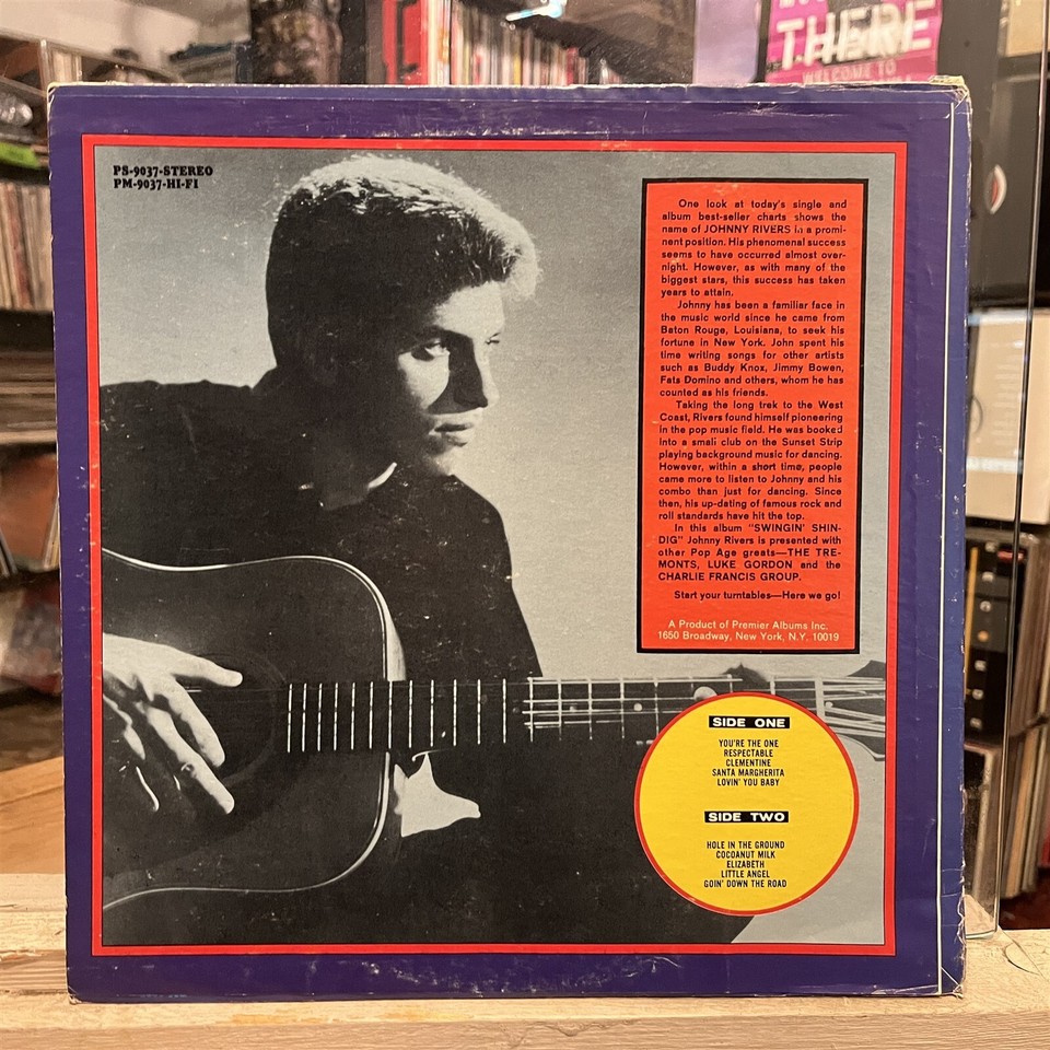 [ROCK/POP]~EXC LP~JOHNNY RIVERS~Swingin' Shindig~[Original 1964~PREMIER ...