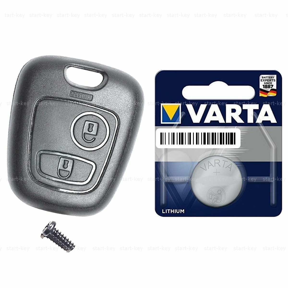 WENINETIES Schlüsselgehäuse Für Peugeot - Ersatz Fernbedienung Gehäuse 2-Tasten