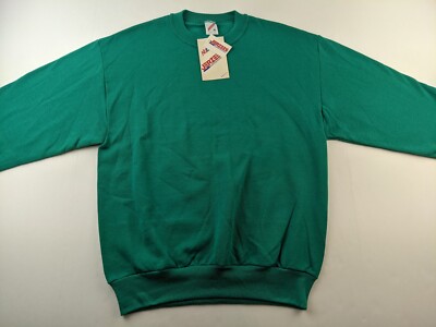 80s PLAY BOY USA製 jerzees sweat shirt NEW Vintage USA Jerzees Activewear Sweatshirt Unisex Big M Green