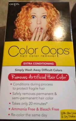 Color Oops Hair Color Remover EXTRA CONDITIONING Ammonia & Bleach Free