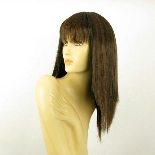 mid length wig for women chocolate copper wick ref abby 6h30 PERUK - Picture 2 of 8