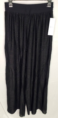 New W/ Tags Lululemon Lab Haze Womens Sz 6 Black High Rise Drawstring Rare