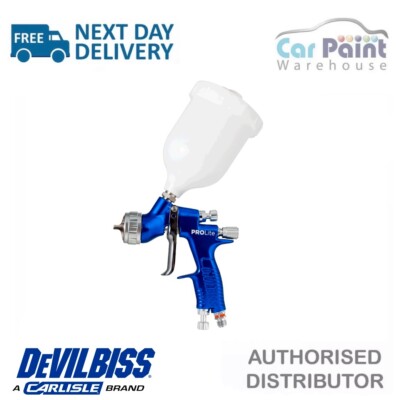 DeVilbiss GTI Pro Lite Spray Gun Blue Base Coat Te10 1.3mm Tip  